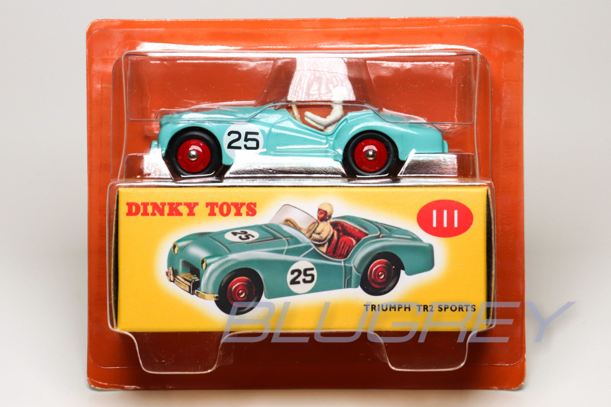 DINKY TOYS 1/43 トライアンフ TR2 スポーツ ライトブルー Triumph TR2 SPORTS 復刻版 ミニカー 111_画像4