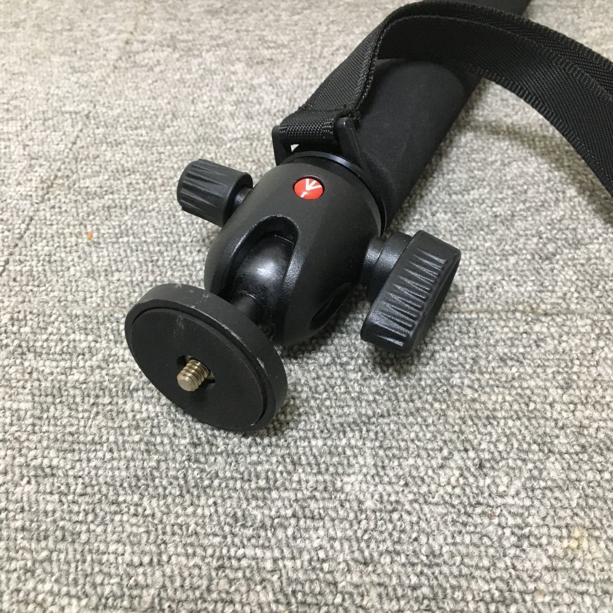 マンフロット アルミ一脚　Manfrotto MH494 [センタボール雲台 ディスクトップ]付き_画像3