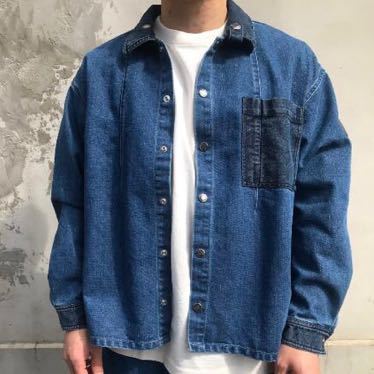 Mサイズ ノースフェイスパープルレーベル NP2907N インディゴ デニムシャツ デニムジャケットnanamica Broken Twill Denim Shirt Jacketの画像8