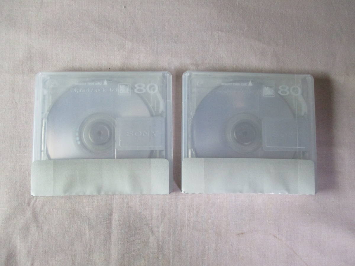 .] SONY Sony MD disk 80 minute 2 sheets unused 