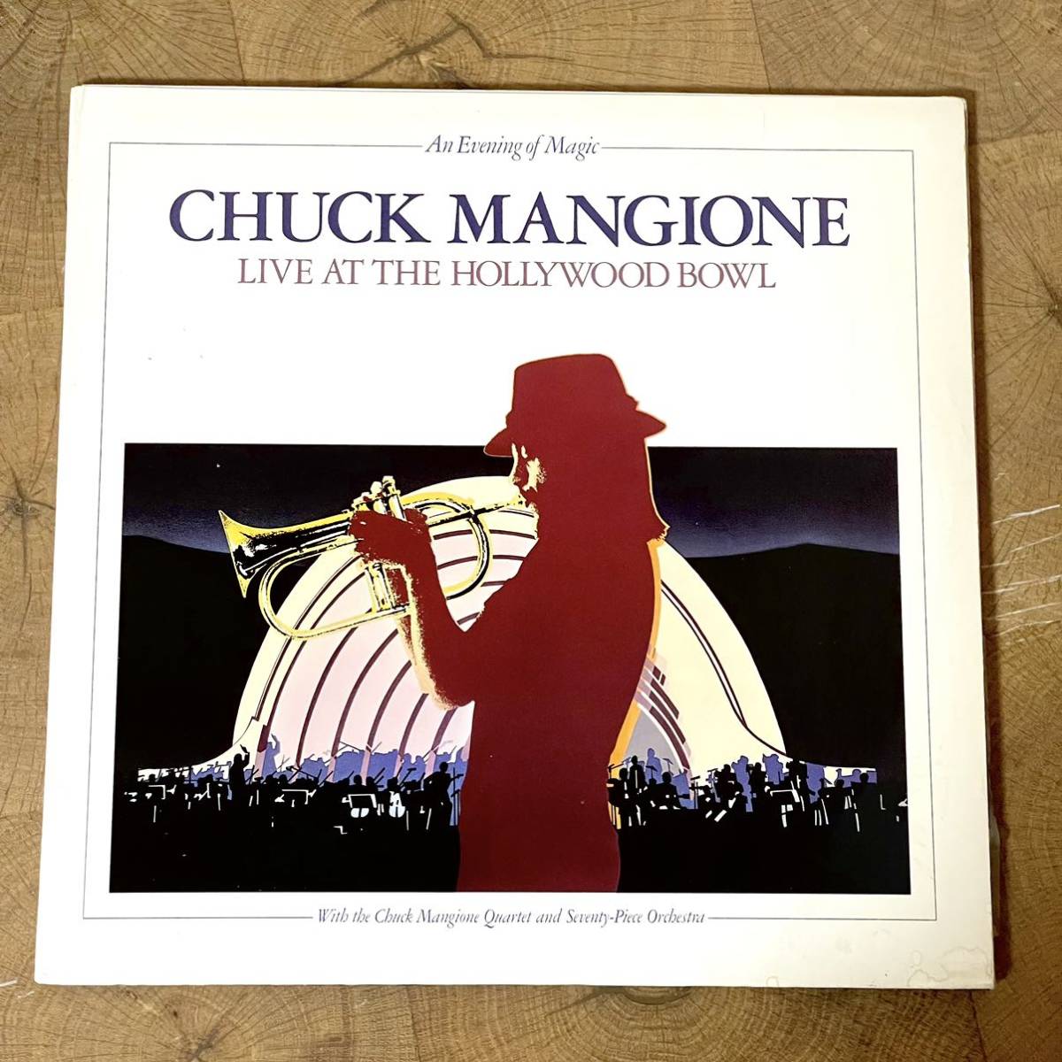 視聴確認済 レコード/LP 2枚組 JAZZ/ジャズ LIVE AT THE HOLLYWOOD BOWL CHUCK MANGIONE/チャックマンジョーネ SP-6701_画像2