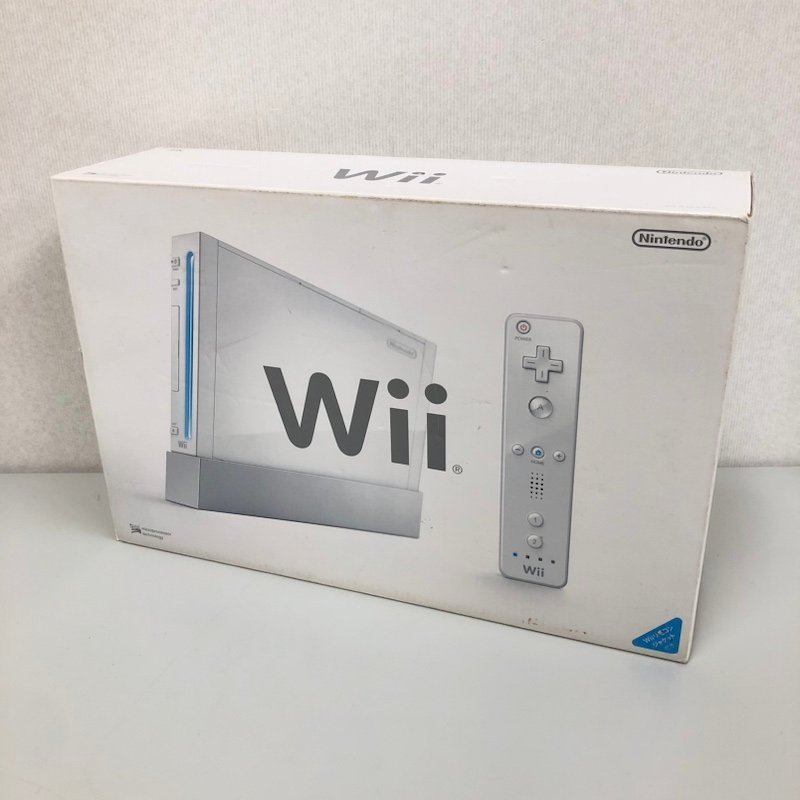 【未使用】ニンテンドー Wii シロ 本体 Wiiリモコンジャケット付き RVL-S-WD 230511PT170372