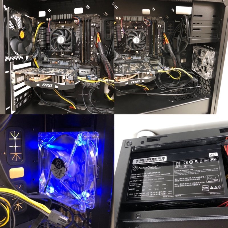 自作PC Thermaltake/B450M Pro4/Win10Home/Athlon 3000G 3.5GHz/GTX 1060 3GB/8GB/M.2 250GB/現状渡 231013SK750020_画像7