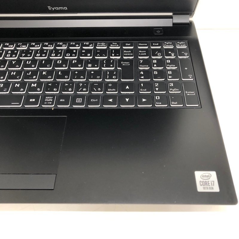 【ジャンク品】iiyama NH55DD ILeNXs-15FXR21-i7-ROXX ノートPC Core i7-10750H GeForce RTX 2060 6GB 16GB ストレージなし 231005SK410089_画像7