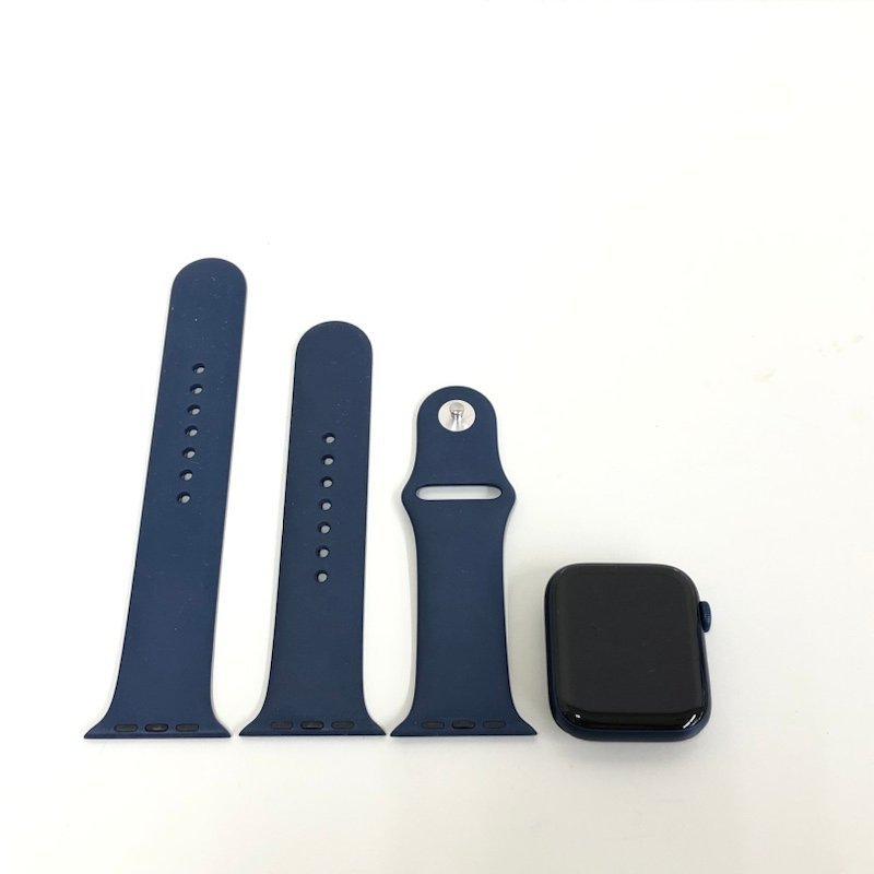 【ジャンク】Apple Watch Series 6 GPSモデル 44mm M00J3J/A A2292 ブルーアルミニウムケースとネイビースポーツバンド 230922SK750018_画像1