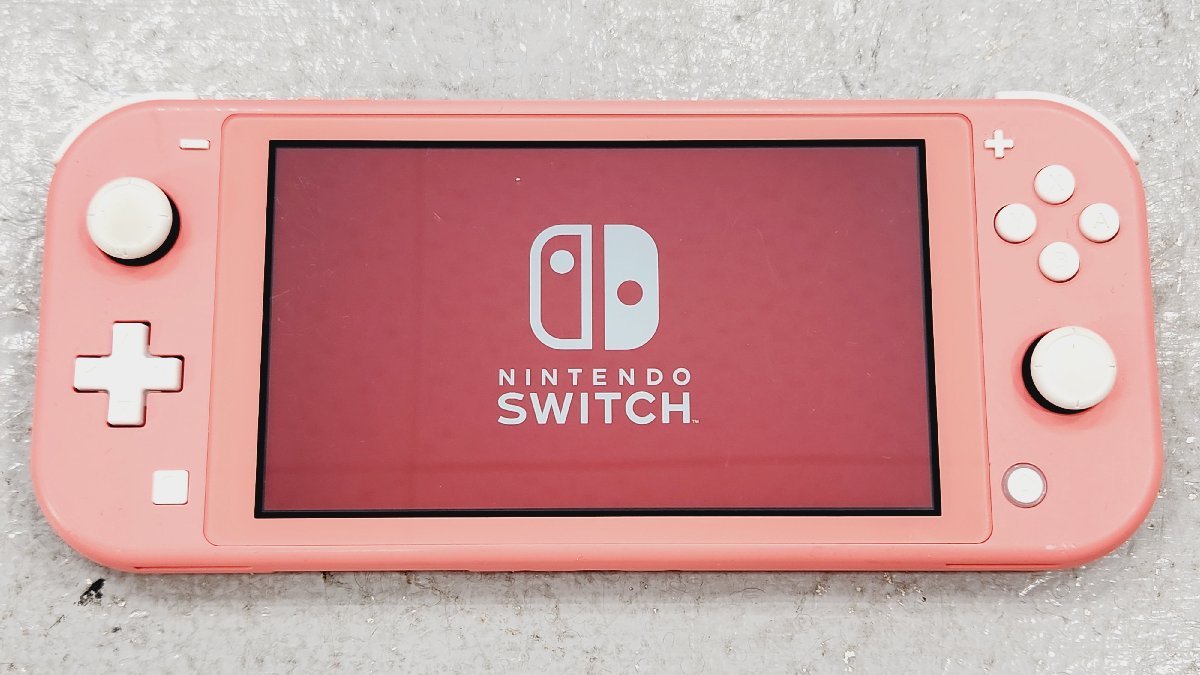 △1円【1】ジャンク Nintendo Switch Lite スイッチライト コーラル 