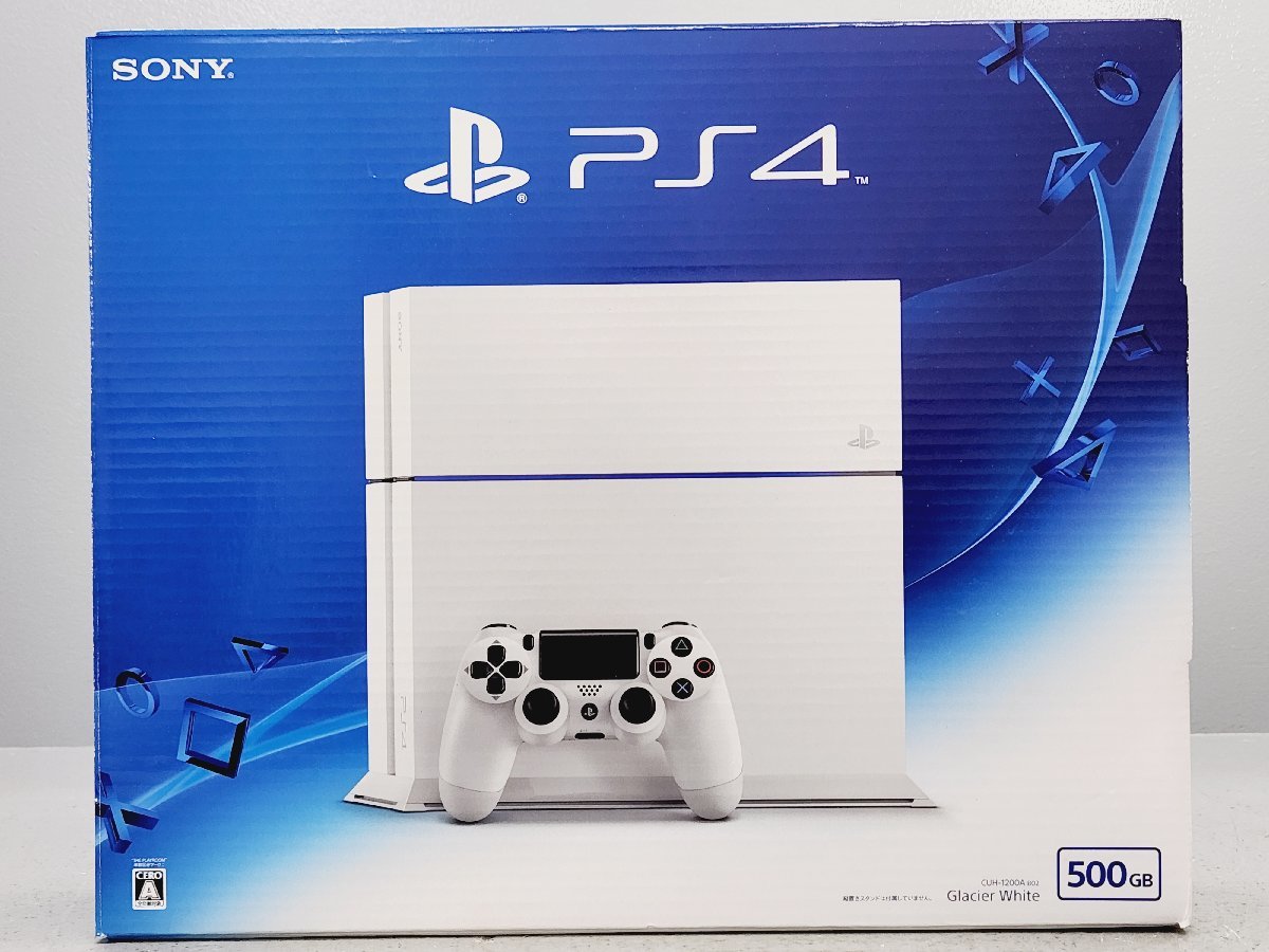 △1円【5】初期化済みPS4 CUH-1200Aグレイシャーホワイト500GB 同梱