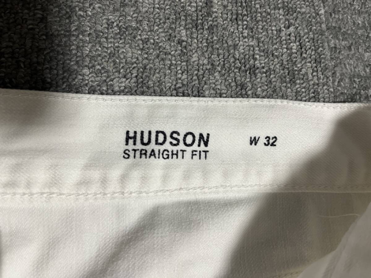 送料無料　トミーヒルフィガー Tommy Hilfiger　ホワイト　ショートデニム　HUDSON STRAIGHT FIT W32