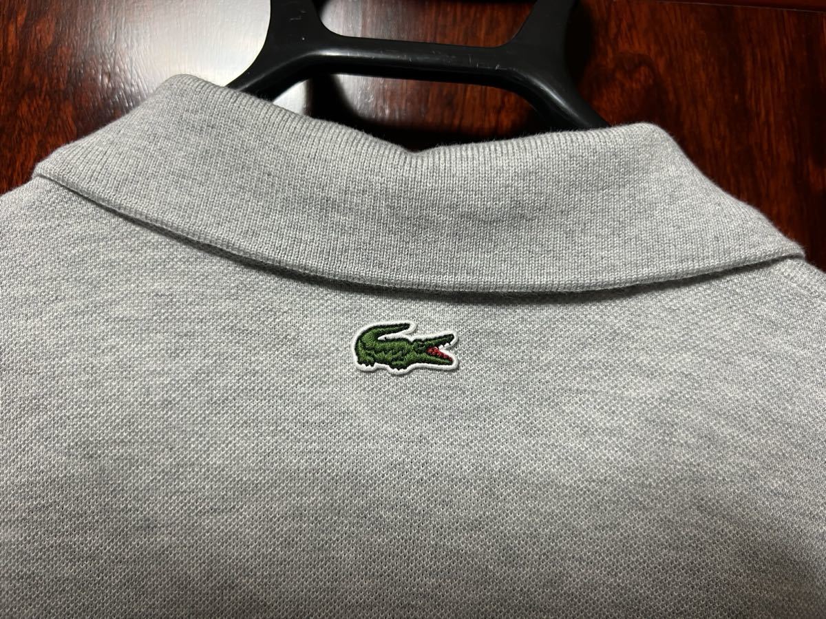 LACOSTE LIVE ポロ　ライトグレーL 美品_画像4