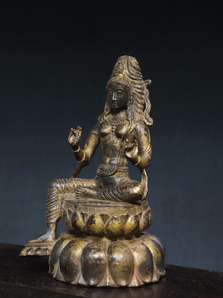 仏像 銅製 釈迦如来様 開運 風水 重厚 極細工 装飾品 工芸品 美術品