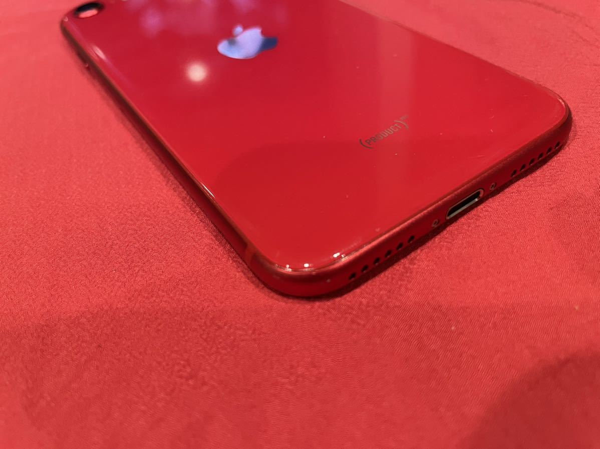 【送料込】Apple iPhone SE RED 64GB SIMフリー 付属品有り 本体・画面キズあり カメラガラス交換_画像6
