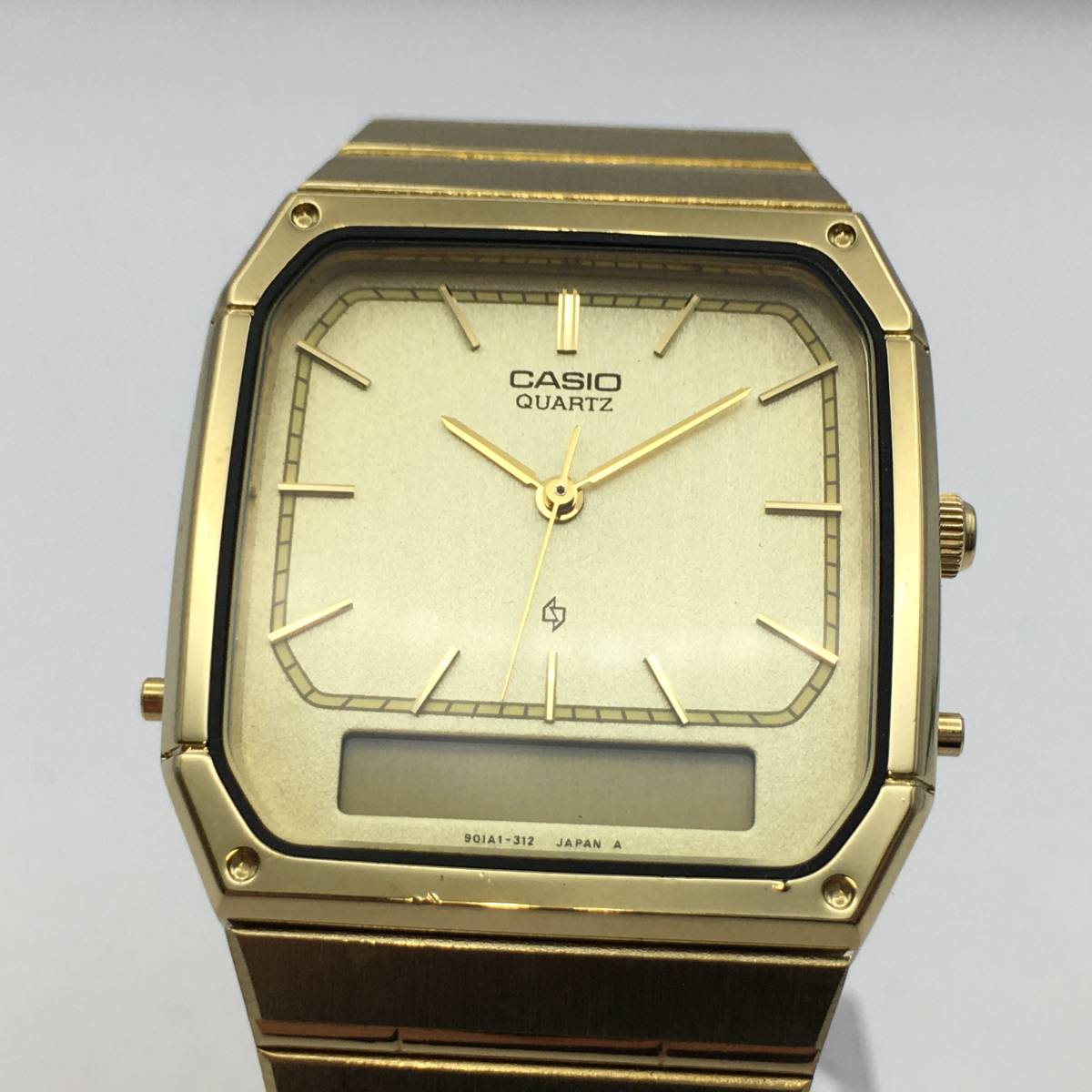 ◯C8-156 CASIO/カシオ デジアナ文字盤 3針 メンズ クォーツ 腕時計 AQ-412G _画像3