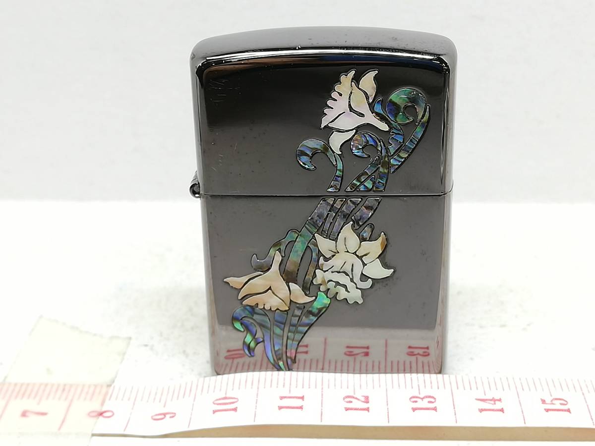 L9-196【未使用品】ZIPPO/ジッポー　オイルライター　ARMOR ART NOUVEAU SHELL/アーマーアートヌーヴォーシェル　162SH-D　H/04_画像4