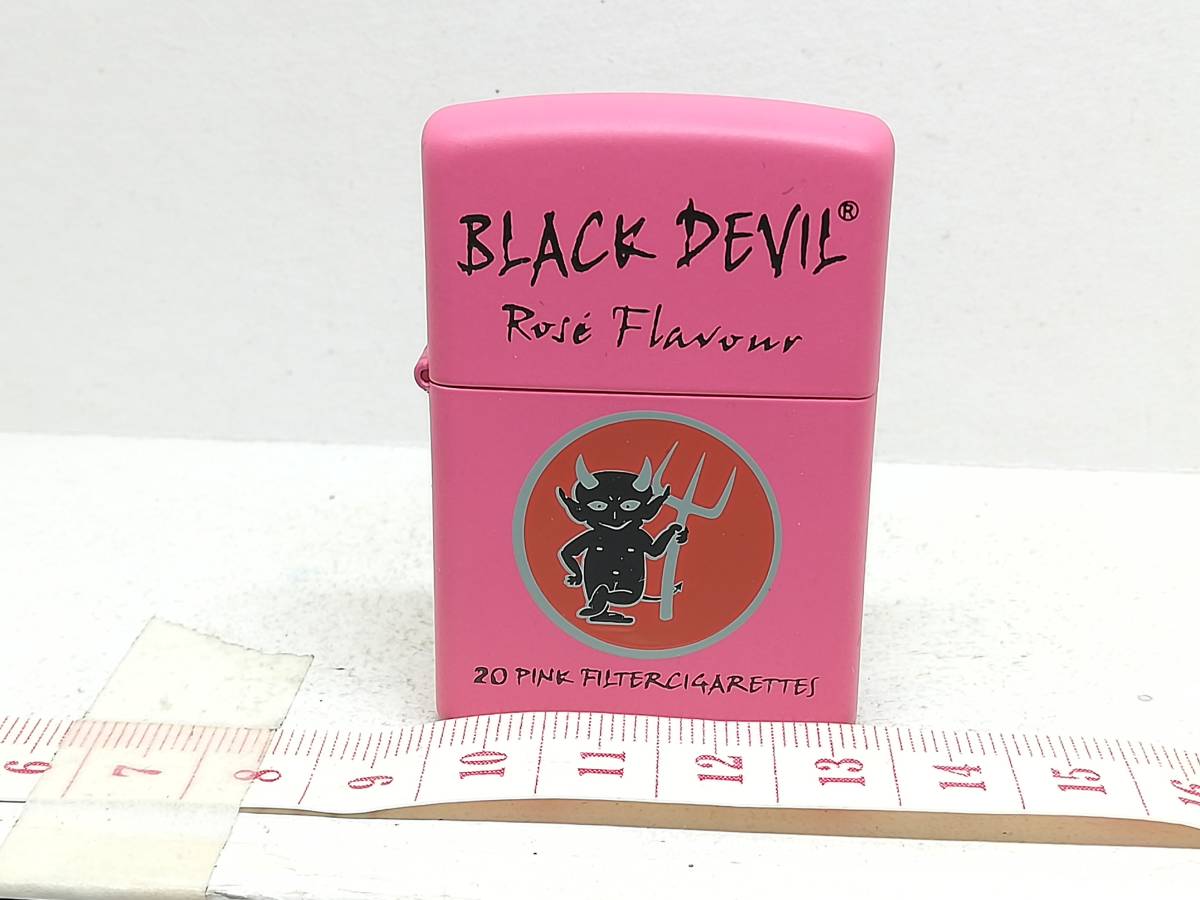 L9-200【未使用品】ZIPPO/ジッポー　オイルライター　BLACK DEVIL/ブラックデビル　Rose Flavor/ローズ　L/06_画像4