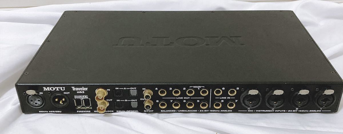 MOTU Traveler mk3 FireWire オーディオインターフェース【ジャンク品】_画像5