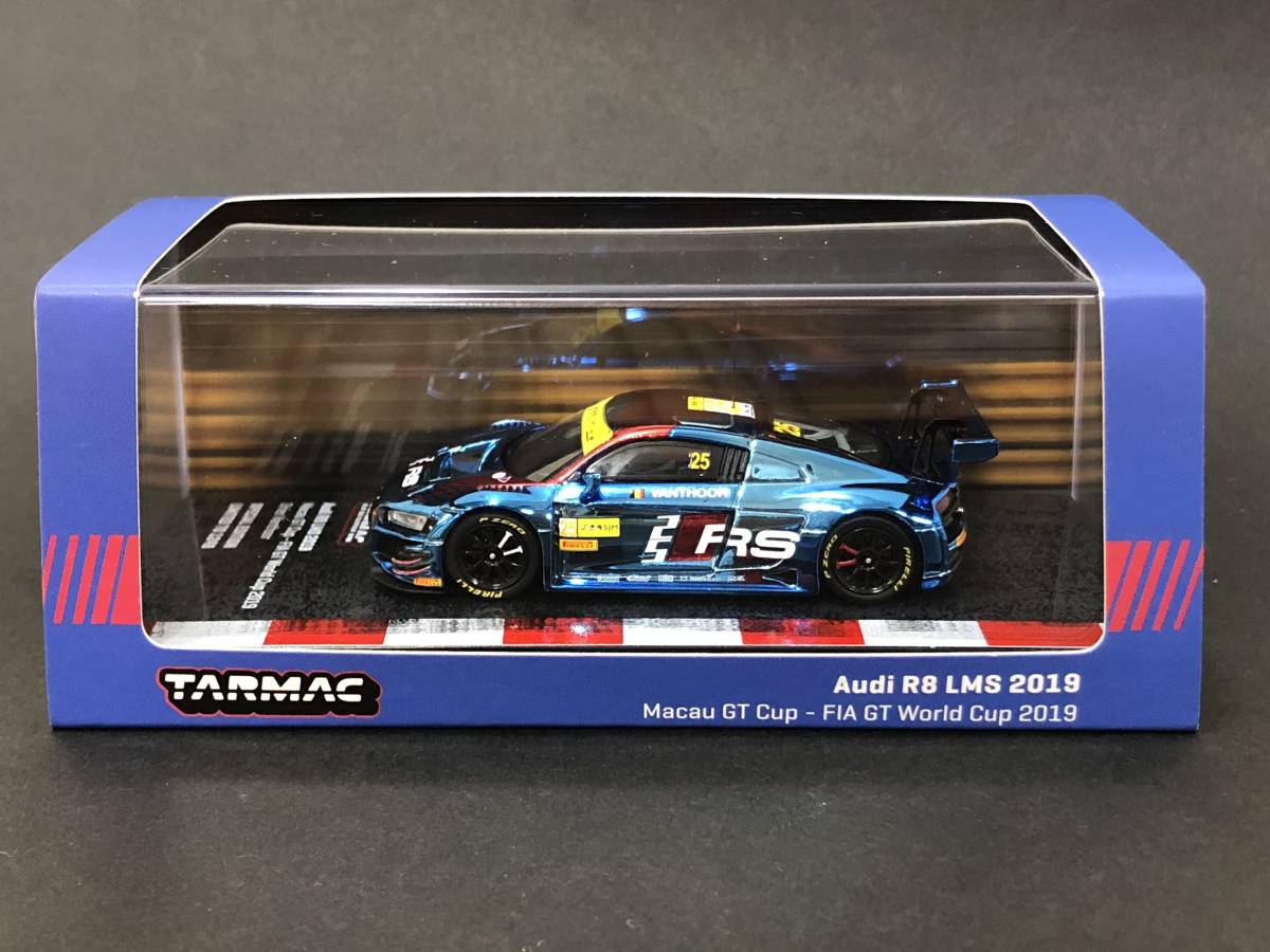 1/64 Tarmac Works ターマック ワークス Audi R8 LMS 2019 Macau GT Cup - FIA GT World Cup 2019 京商 トミカサイズ_画像1