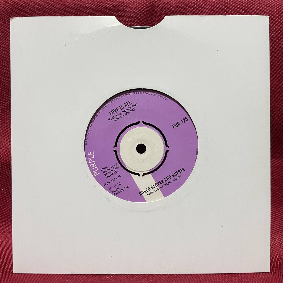 ◆UKorg7”s!◆ROGER GLOVER AND GUESTS◆LOVE IS ALL◆の画像3