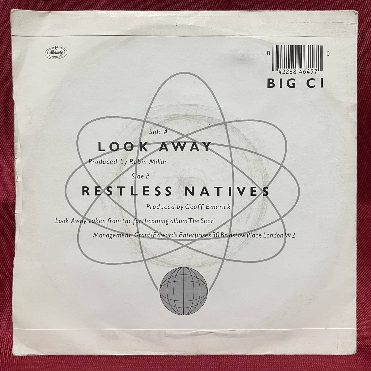 ◆UKorg7”s!◆BIG COUNTRY◆LOOK AWAY◆_画像3