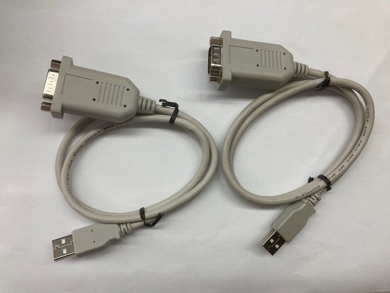 1601-O*USB - RS232C serial (D-Sub9 pin ) conversion cable * used present condition delivery 2 pcs set * postage 185 jpy ( click post )