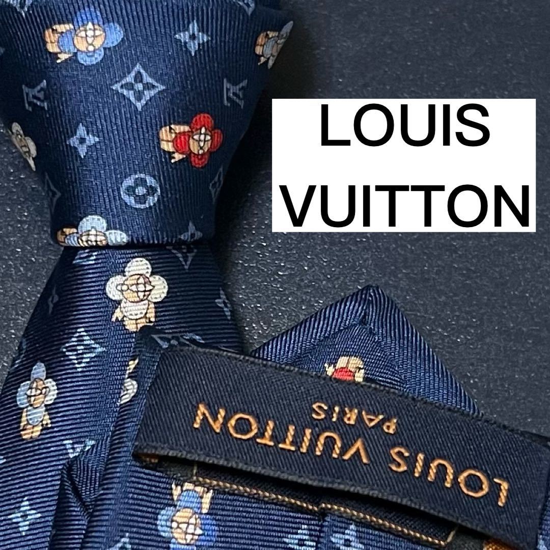 激安特価品 タグ付き LV ルイヴィトン モノグラム 小紋柄 シルク