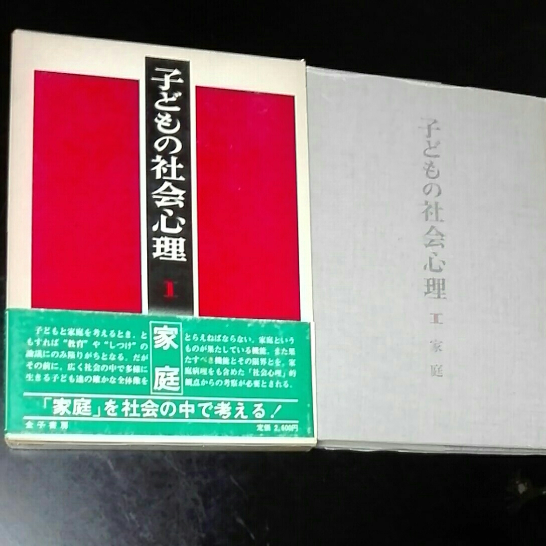 2022新商品 子どもの社会心理 Ⅰ 家庭 金子書房 「社会」の視野から