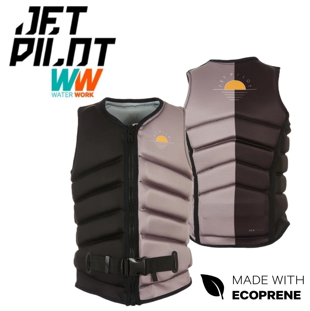ジェットパイロット JETPILOT 2024 ライフジャケット レディース 送料無料 ペーサー X1 F/E ベスト JA23209 ブラック/チャコール 8/S