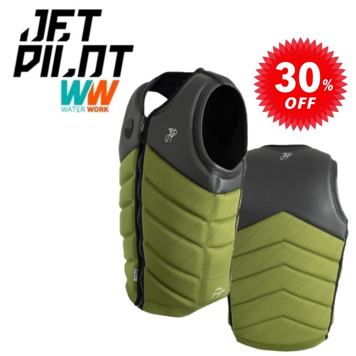 ジェットパイロット JETPILOT セール 30%オフ 送料無料 アレックス グレイドン X1 F/E ネオ ベスト JA22104CE グリーン XL
