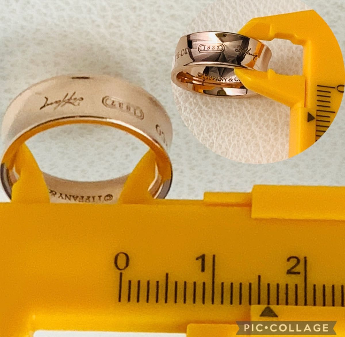 美品 ティファニー ルべドメタル リング 指輪 ナロー 10号 ピンクゴールド Tiffany & Co ワイド 希少