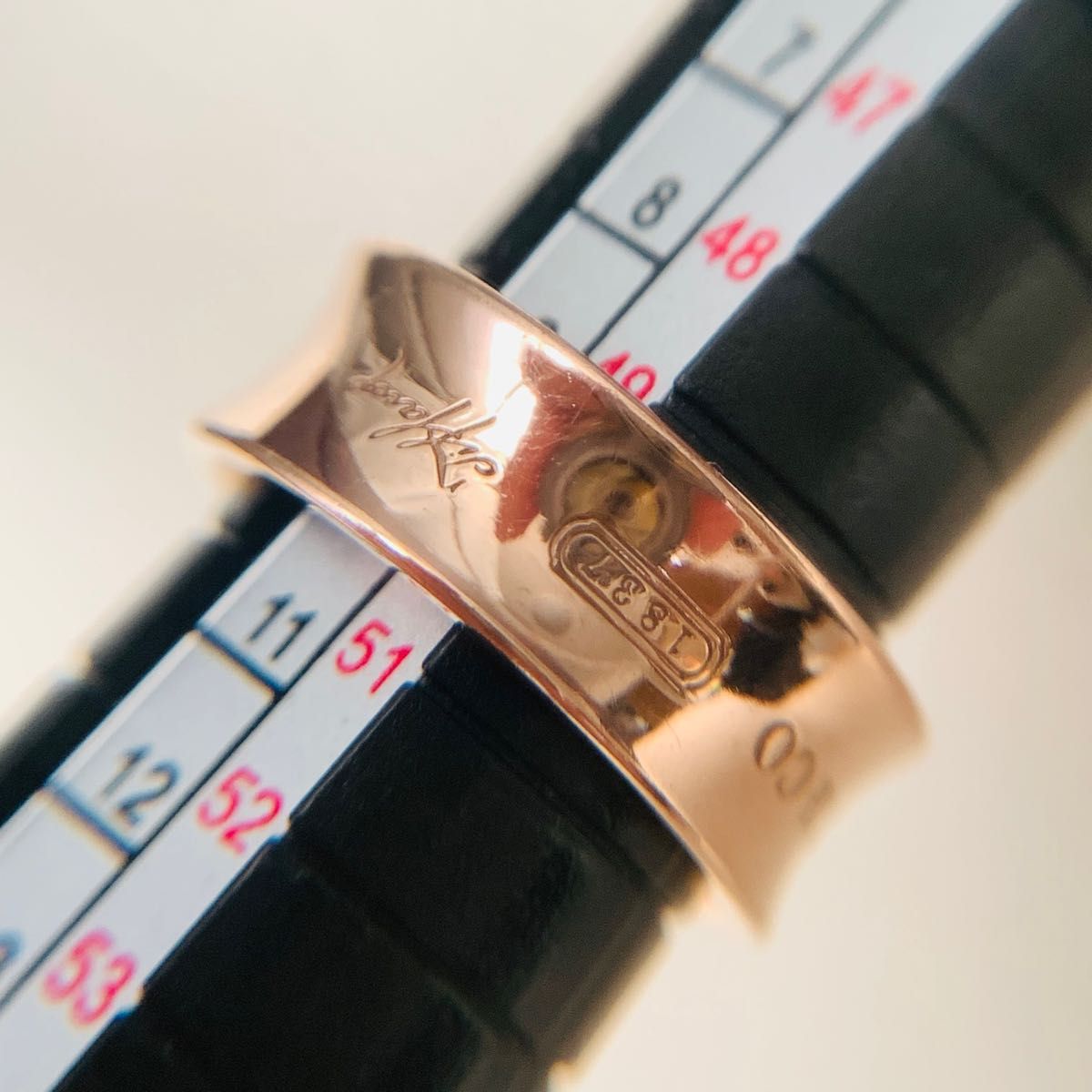 美品 ティファニー ルべドメタル リング 指輪 ナロー 10号 ピンクゴールド Tiffany & Co ワイド 希少