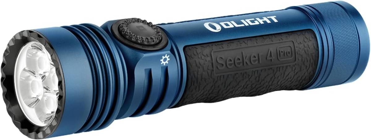 ブルー OLIGHT(オーライト) Seeker 4 Pro ledライト 懐中電灯 フラッシュライト MCC＆Type-C充電式