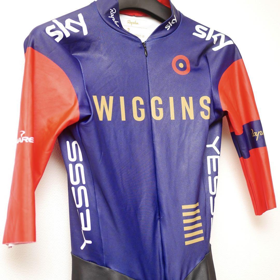 SALE 選手支給品 チームウィギンス スキンスーツ ワンピース ラファ Team Wiggins Rapha プロチーム ピナレロ 非売品_画像5