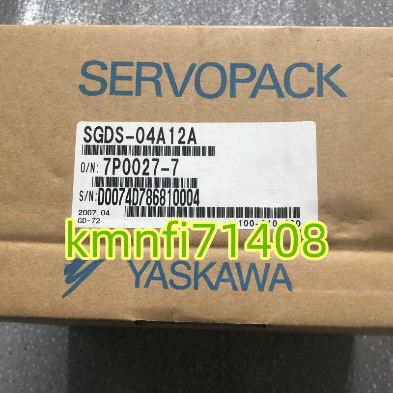 【新品】YASKAWA / 安川電機　SGDS-04A12A　 サーボドライバー ★6ヶ月保証