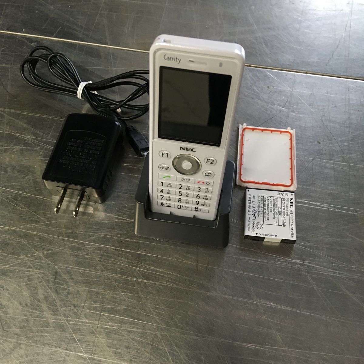 YI 505 o 保証有 21年製 NEC Carrity-NW PS8D-NW コードレス電話機 2台