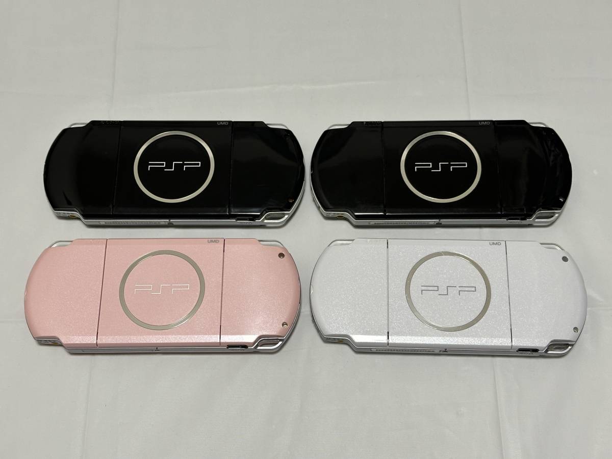 ☆[中古] PSP 3000 本体 ホワイト ブラック ピンク 4台