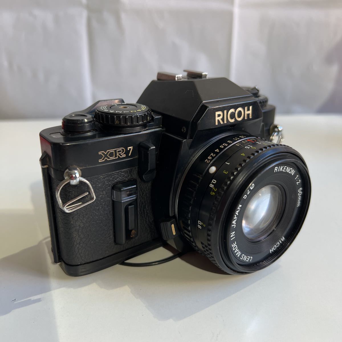 ★☆ 管S231026 d☆★ Ricoh XR7 Black RIKENON 1：2 50mm リコー 当時物　動作未確認　ジャンク品