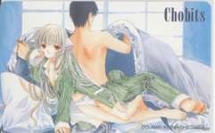 [ телефонная карточка ] Chobits CLAMP..книга@. мир превосходящий ... фирма 6T-I0009 не использовался *A разряд 