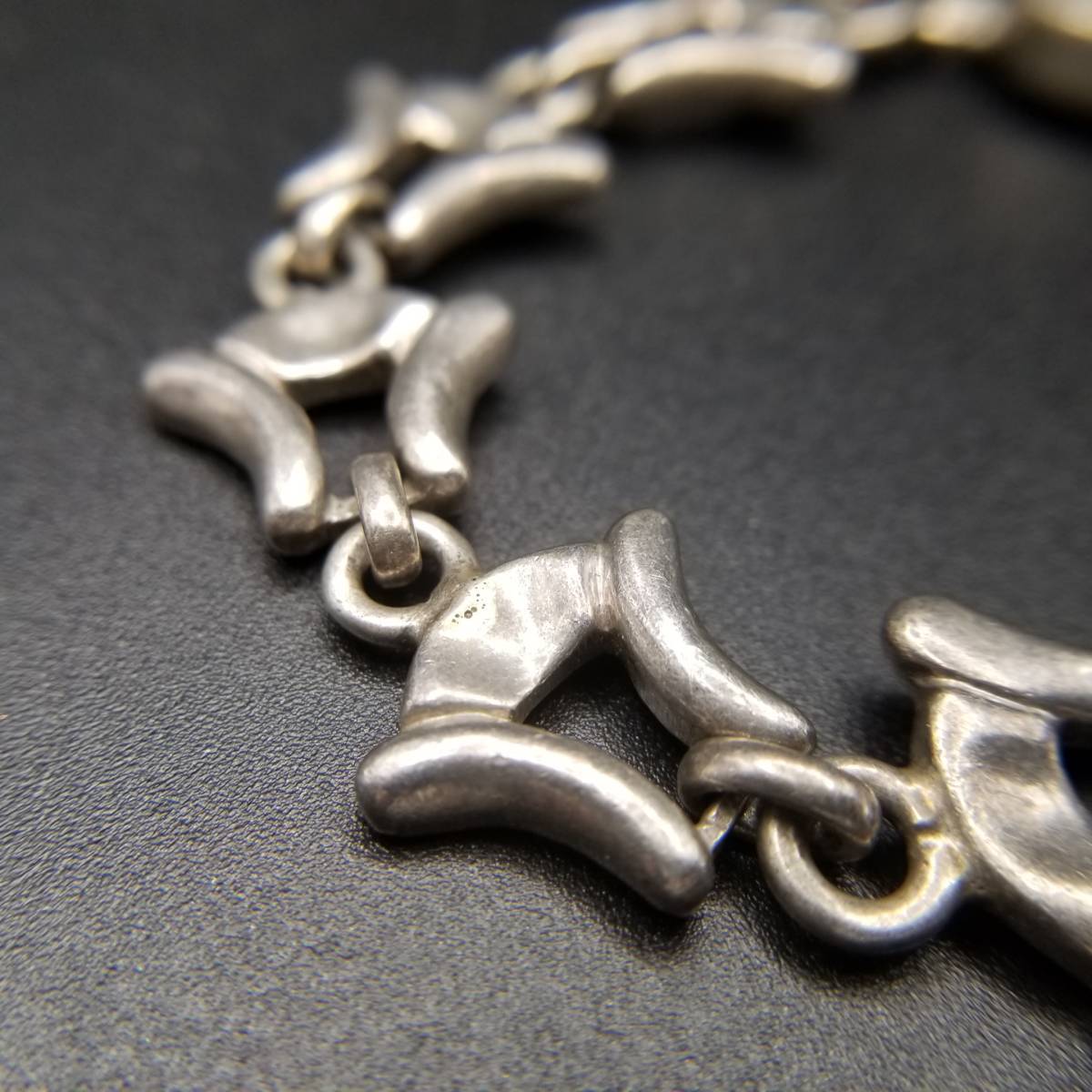 メキシコ 925 シルバー モダンデザイン チェーン リンク ビンテージ