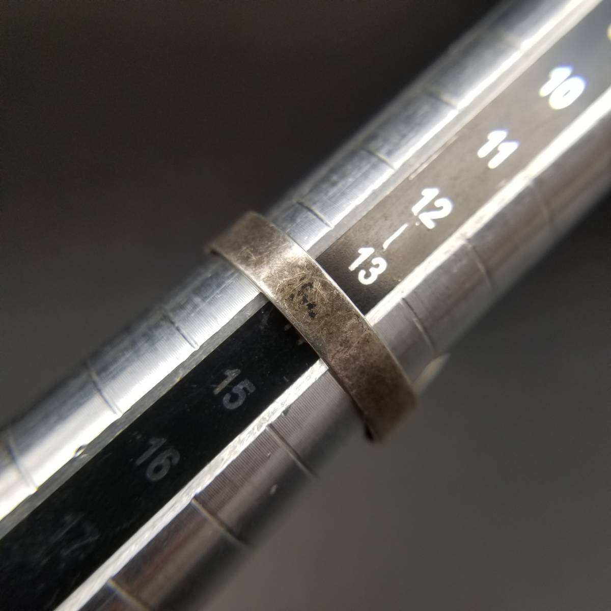 メキシコ 925 シルバー フクロウ シルエット クラッシュターコイズ オーバル ヴィンテージ リング 3.4g 銀 指輪 夜の景色 シールド 10Y-J