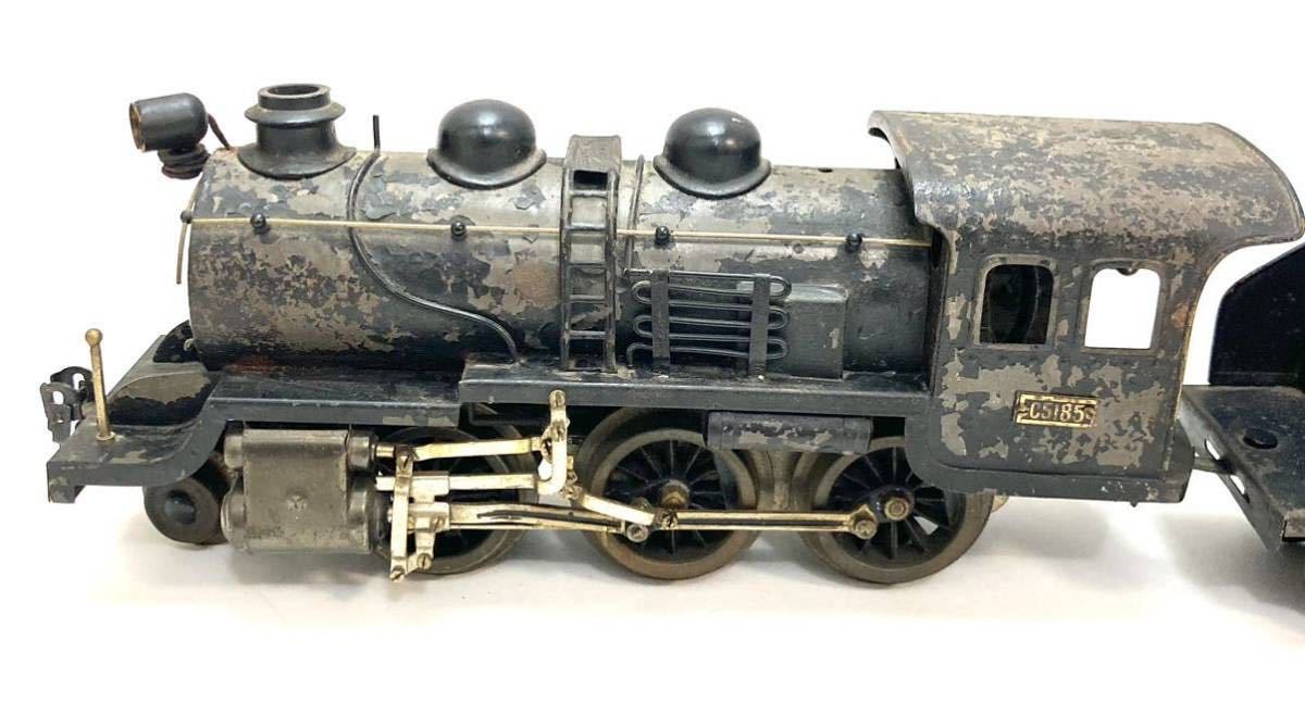 SL機関車　HorOゲージ? C5185動力機関車　メーカー不明　長期放置品　レトロ　蒸気機関車　鉄道模型 ジャンク品_画像3