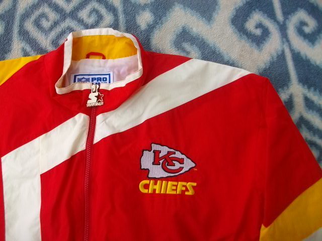 カンザスシティ チーフス 赤ジャケット？ 美品 S Kansas City Chiefs KC NFL STARTER スターター_画像1