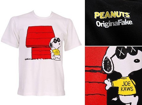 ラスト1品　貴重品　2010年生誕60年記念　Original Fake x Peanuts “JOE COOL KAWS” T-Shirt　SIZE3　ブラック