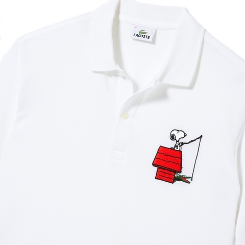 ラスト1品　65周年記念　国内限定正規品　貴重品『PEANUTS X LACOSTE』 Men's ポロシャツ （半袖）SIZE4　スヌーピー　SNOOPY 　ホワイト_画像3