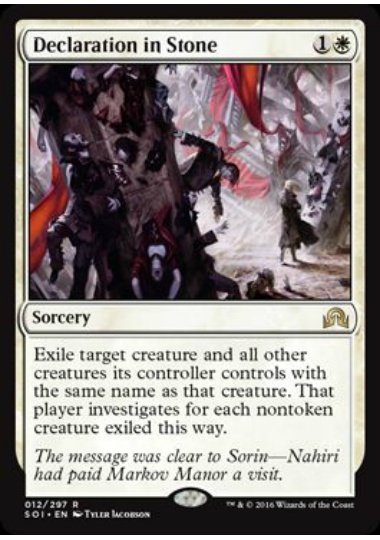 MTG　石の宣告　在庫日4枚まで　イニストラードを覆う影　SOI　★他多数出品中_画像1