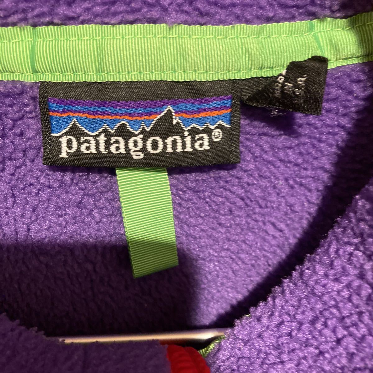 ビンテージ patagonia USA製 フリース パタゴニア レアカラー シンチラスナップ フリースジャケット スナップT キムタク着 アメリカ製_画像3