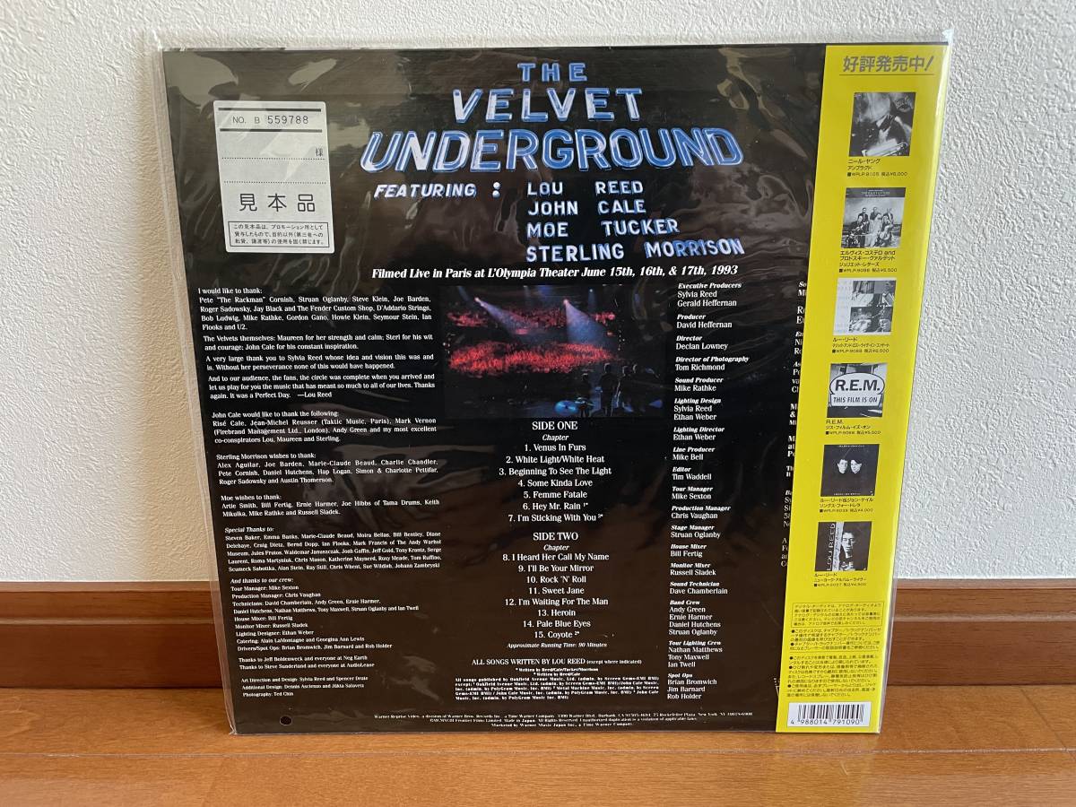 The Velvet Underground Velvet Redux Live MCMXCIII ヴェルヴェット アンダーグラウンド レーザーディスク_画像2