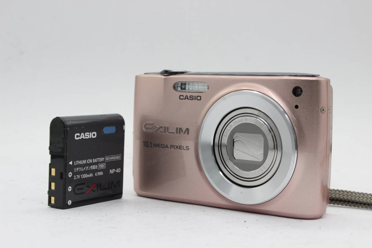 【返品保証】 カシオ Casio Exilim EX-Z300 ピンク 28mm Wide 4x バッテリー付き コンパクトデジタルカメラ s1722