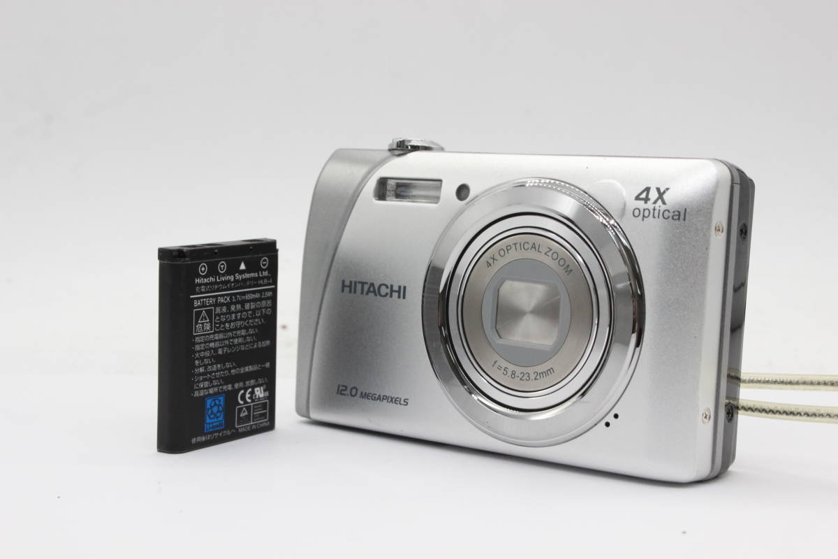 【返品保証】 日立 Hitachi HDC-1241 4x バッテリー付き コンパクトデジタルカメラ s1735
