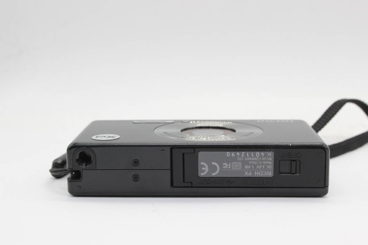 【返品保証】 リコー Ricoh PX ブラック 5x バッテリー付き コンパクトデジタルカメラ s1741_画像7