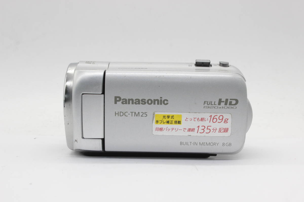 【返品保証】 【録画再生確認済み】パナソニック Panasonic HDC-TM25 16.8x バッテリー付き ビデオカメラ s1756_画像3