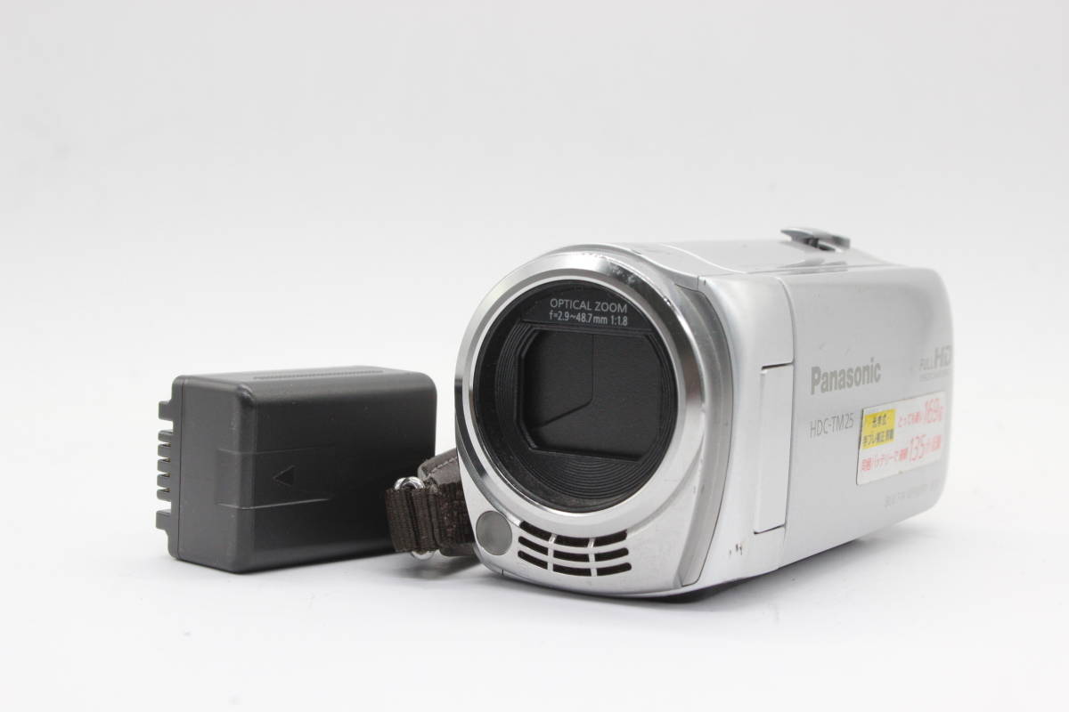 【返品保証】 【録画再生確認済み】パナソニック Panasonic HDC-TM25 16.8x バッテリー付き ビデオカメラ s1756_画像1